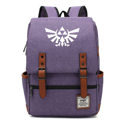 Game Peripheral Zelda Printed Youth Student Backpack For Men And Women Casual Classic Backpack