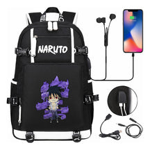 Naruto Usb Large Capacity Youth Student Backpack For Men And Women's Leisure Travel Backpack