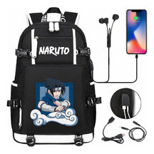 Naruto Usb Large Capacity Youth Student Backpack For Men And Women's Leisure Travel Backpack
