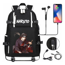 Naruto Usb Large Capacity Youth Student Backpack For Leisure Travel Backpack