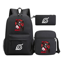 Anime Naruto Starry Sky Student School Bag Three Piece Set Backpack Set