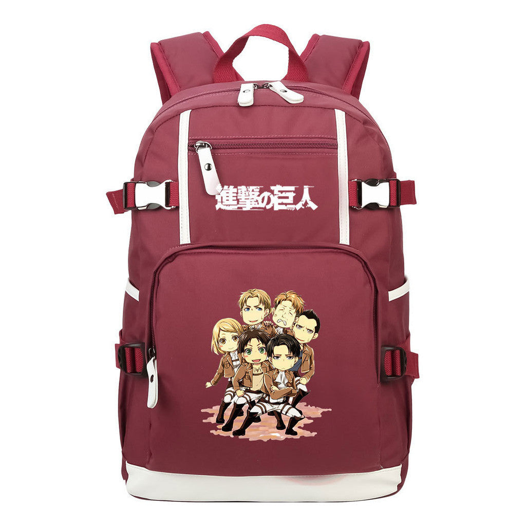 Giant Soldier Captain Alan Of Anime Attack Student Backpacks, Men's And Women's Backpacks, Leisure Travel Backpacks, Backpacks