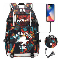 Volleyball Youth Usb Large Capacity Youth Student School Bag Men's And Women's Leisure Travel Backpack