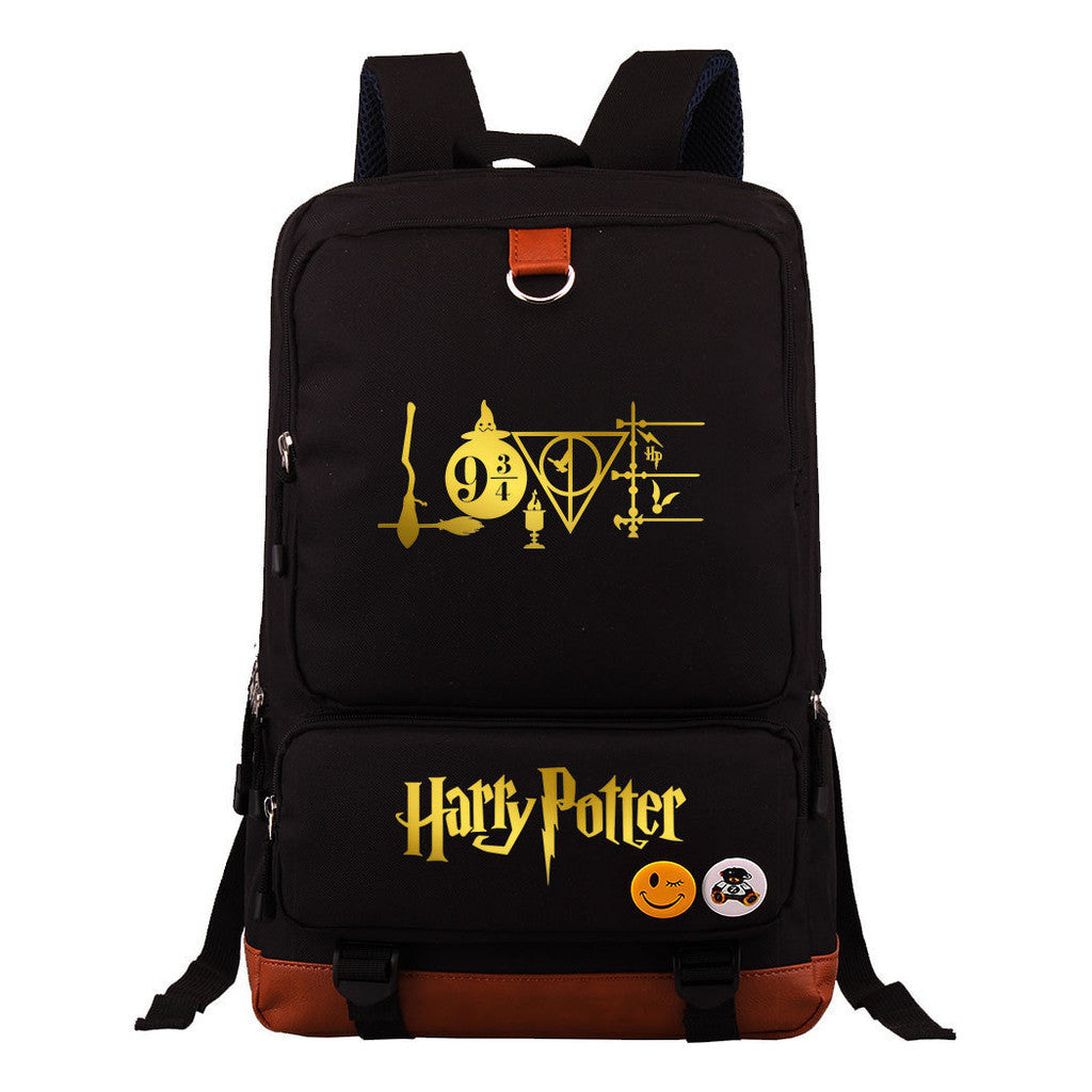 Golden Magic School Youth Student School Bag Large Capacity Travel Bag Men's And Women's Backpack