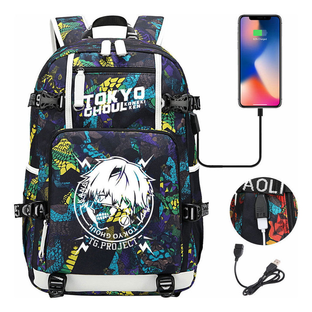 Usb Large Capacity Youth Student Backpack For Leisure Travel Backpack