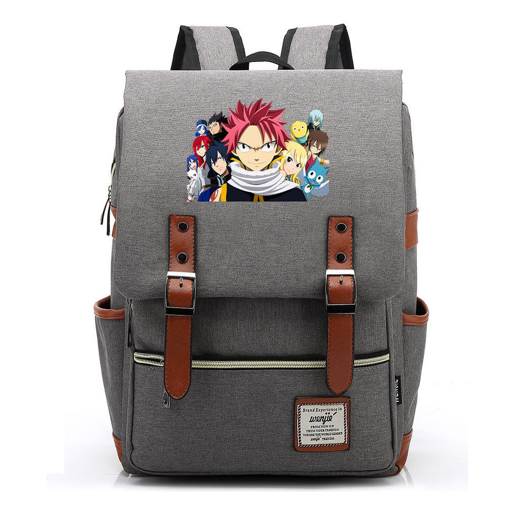 Printed Schoolbags For Men And Women Leisure Belt Buckle Classic Backpack