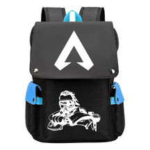 Apex Hero Print Usb Charging Cap Head Style Student School Bag Casual Backpack