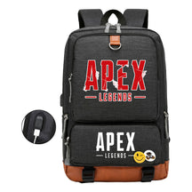 Apex Hero Print Usb Youth School Bag Leisure Travel Backpack