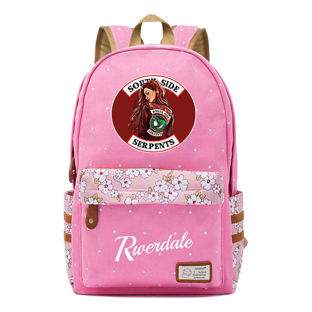 Valley Town Printed Student School Bag Fashion Leisure Backpack