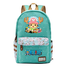 Anime Pirate King Lufei Printed Student School Bag Fragmented Flower Leisure Backpack