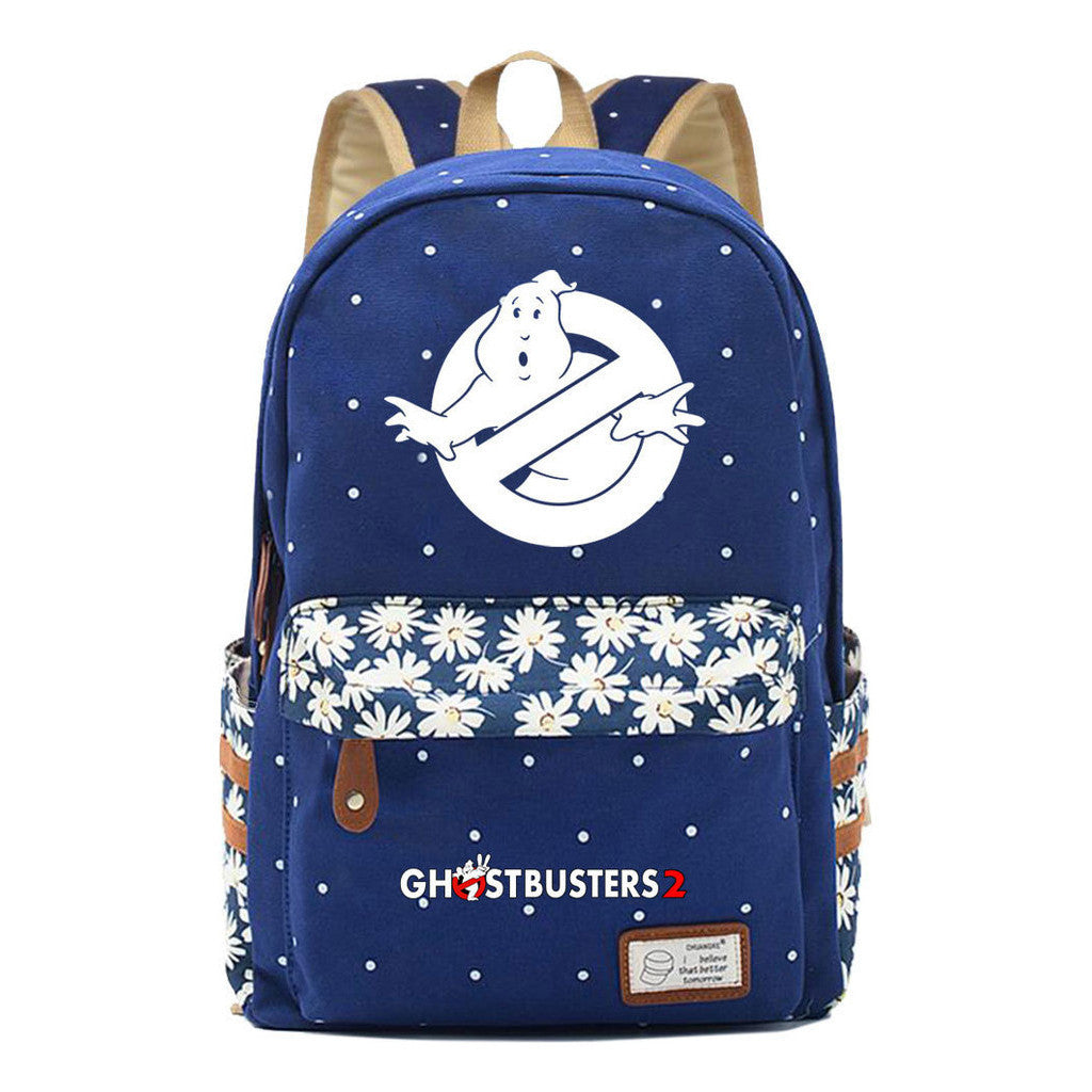 Devil Print Teenage Girl Backpack, Fashionable And Casual Backpack