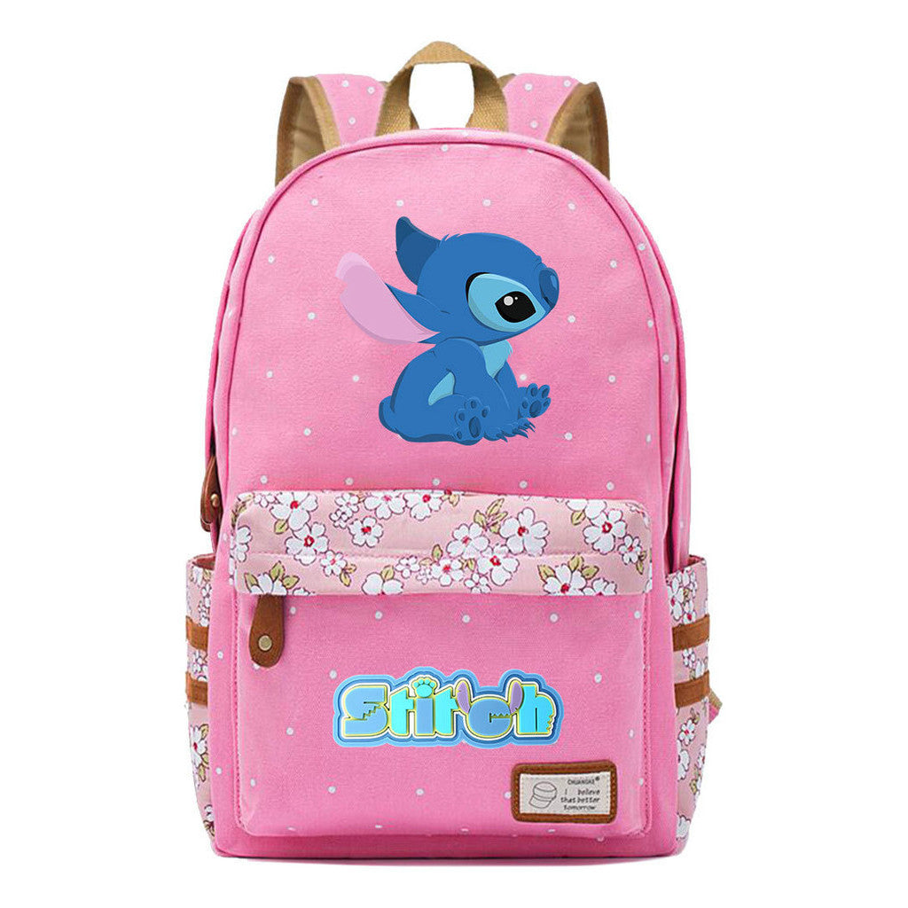 Interstellar Baby Stitch Printed Youth Student Backpack Casual Backpack