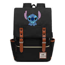 Anime Star Baby Stitch Printed Youth Student Backpack Usb Casual Backpack