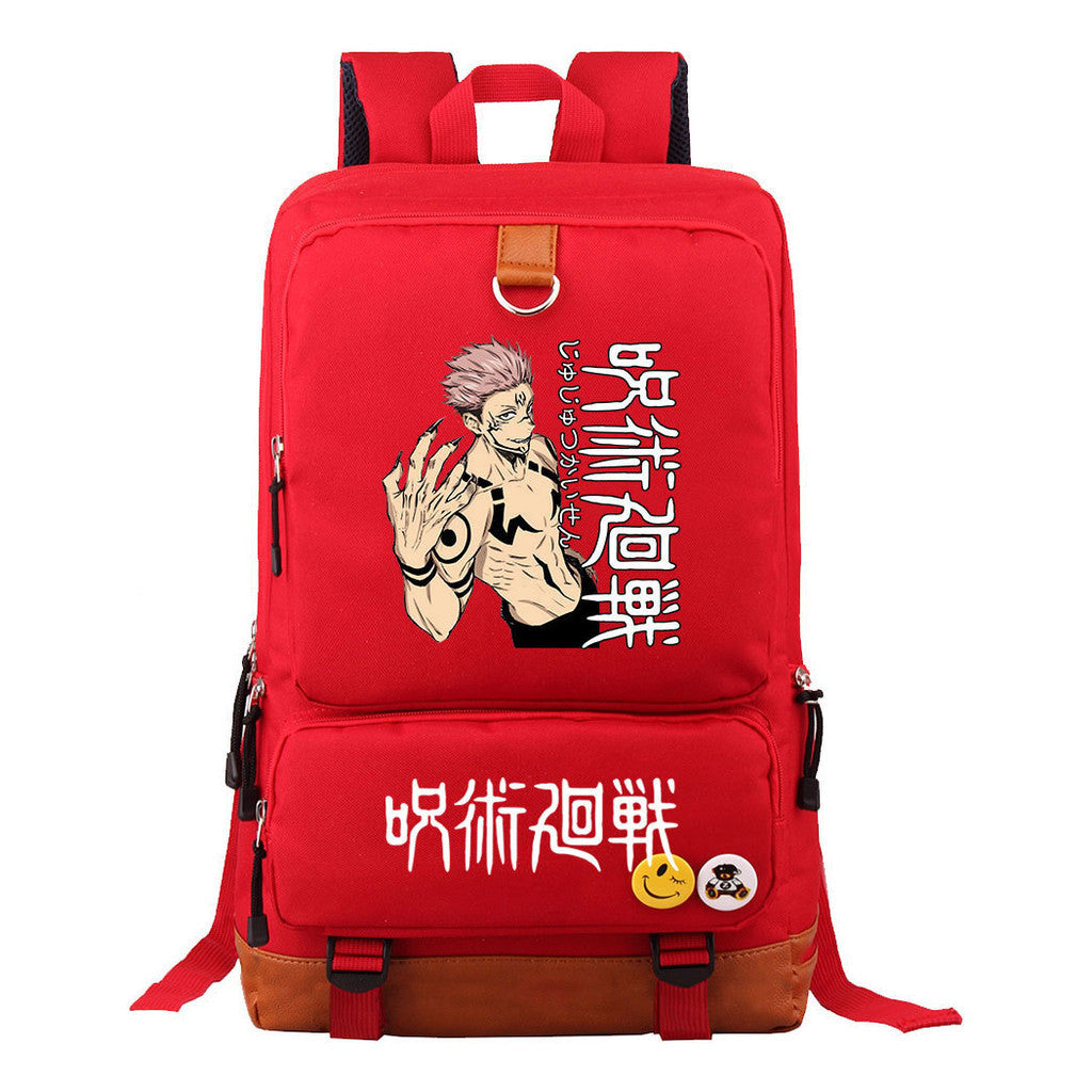 Cartoon Spell Back To War Schoolbags For Young Students And Backpacks For Men And Women.