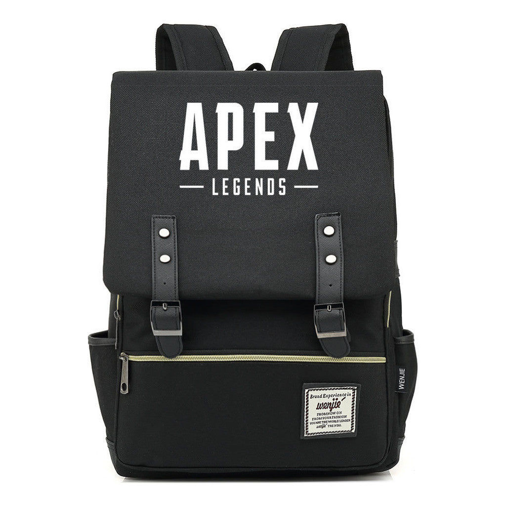 Game Apex Hero Print Youth Student School Bag Men's And Women's Casual Belt Buckle Classic Backpack