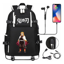 Printed Usb Large Capacity Student Backpack For Leisure Travel Backpack