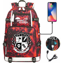 Printed Usb Large Capacity Youth Student Backpack For Men And Women's Leisure Travel Backpack