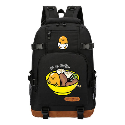 Lazy Egg Teenage Student Backpacks Boys And Girls Backpack