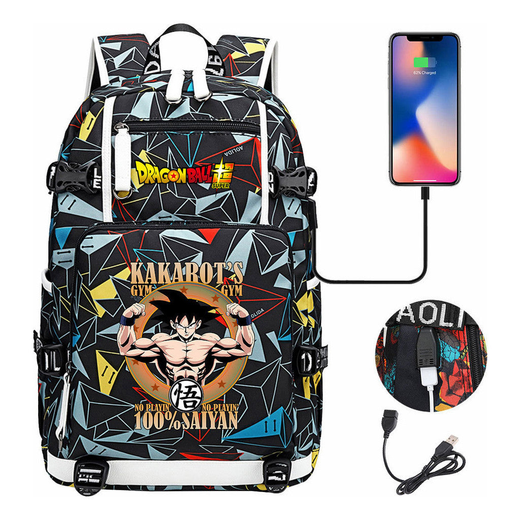 Usb Large Capacity Youth Student Backpack For Men And Women's Leisure Travel Backpack