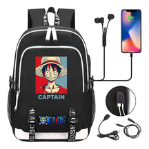 Pirate King Lufei Youth Student School Bag Usb Men's And Women's Leisure Backpack