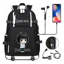 Death Note Usb Large Capacity Youth Student Backpack Men's And Women's Leisure Travel Backpack