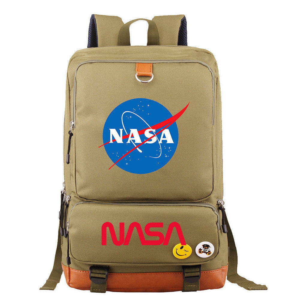 Nasa Fashion Printed Youth Student School Bag Large Capacity Travel Bag Men's And Women's Backpack