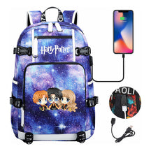 School Of Witchcraft And Wizardry Usb Earphones, Youth Student Backpacks, Leisure Travel Backpacks