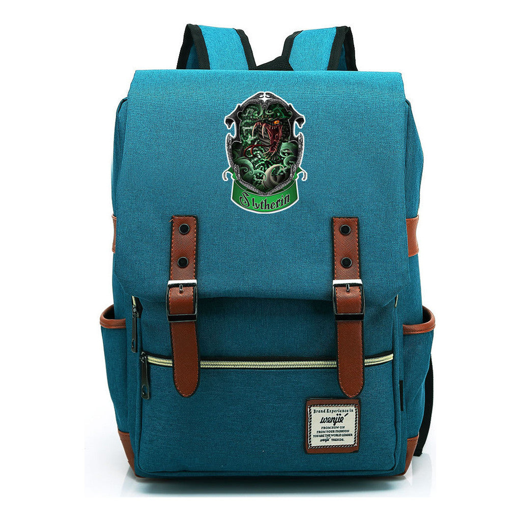 Academy Of Magic Print Teen Student School Bag For Men And Women Casual Belt Buckle Classic Backpack 43*29*13.5cm