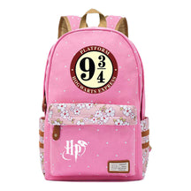 School Of Witchcraft And Wizardry Student Backpack, Floral Canvas, Female Backpack