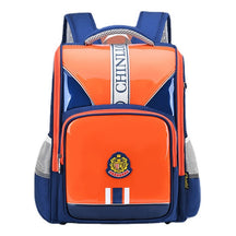 Shiny Leather Waterproof Elementary School Backpack With Anti Slip Foot Nails