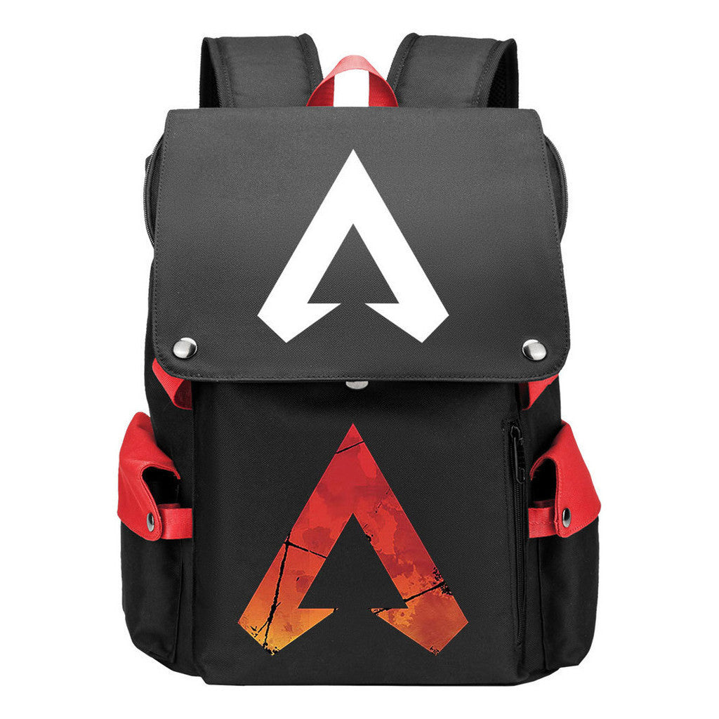 Apex Hero Print Usb Charging Head Youth School Bag Casual Backpack