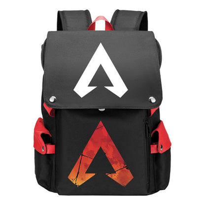 Apex Hero Print Usb Charging Head Youth School Bag Casual Backpack