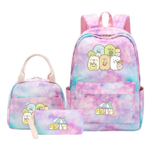 Game Corner Biology Youth School Bag Lunch Bag Three Piece Set Backpack Set