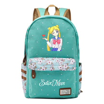 Anime Beauty Girl Warrior Youth School Bag Fragmented Flower Leisure Backpack