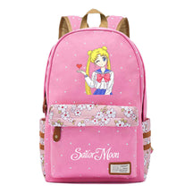 Anime Beauty Girl Warrior Youth School Bag Fragmented Flower Leisure Backpack