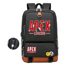 Apex Hero Print Usb Youth School Bag Leisure Travel Backpack