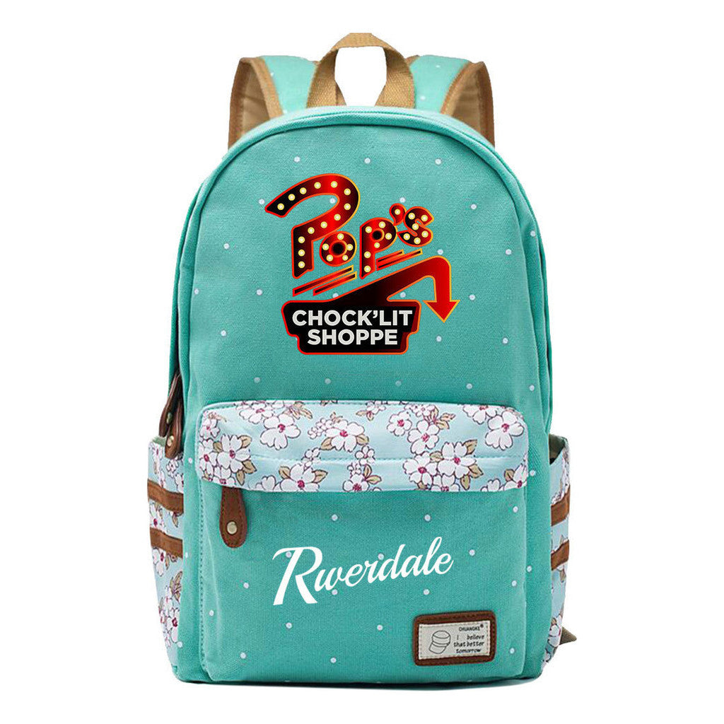 Valley Town Printed Student School Bag Fashion Leisure Backpack