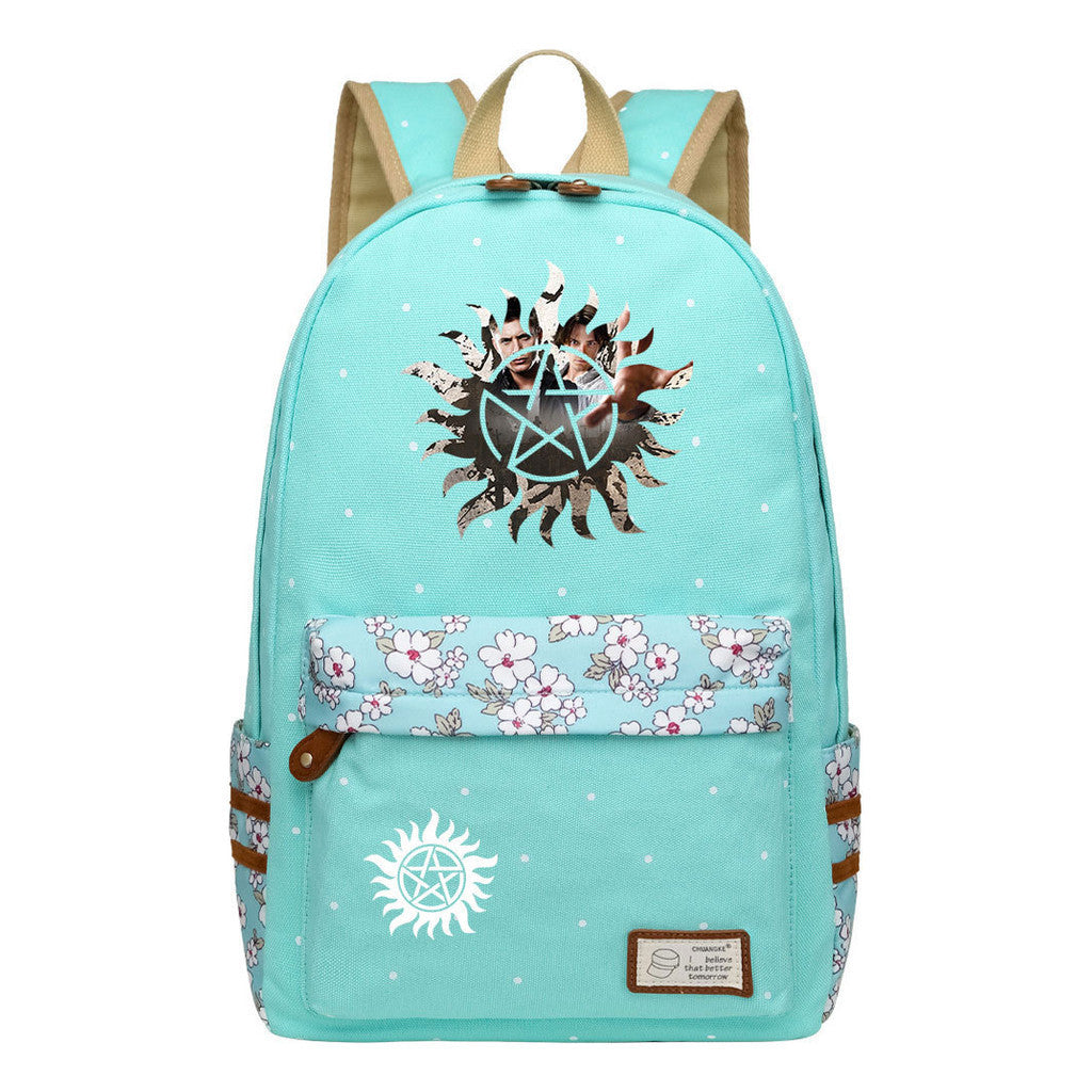 Evil Power Printed Student School Bag Fashion Casual Backpack