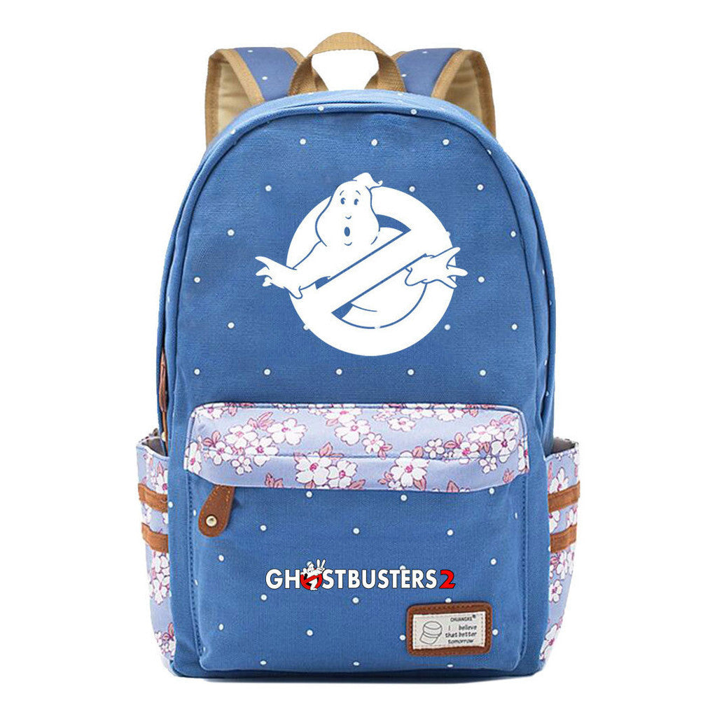 Devil Print Teenage Girl Backpack, Fashionable And Casual Backpack