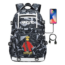 Naruto Usb Youth Student School Bag Men's And Women's Backpack Leisure Travel Bag