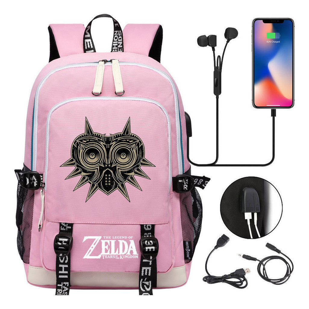 Usb Youth Student Backpack For Men And Women's Leisure Sports Backpack