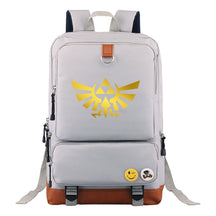 Golden Printed Youth Student Backpack, Travel Bag, Men's And Women's Backpack