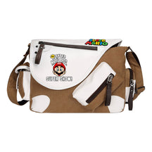 Super Mario Youth Student School Bag Canvas Shoulder Bag Casual Straddle Backpack
