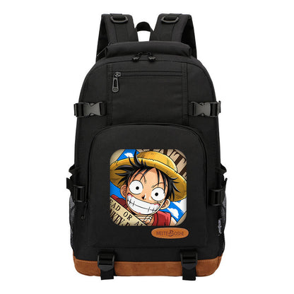 Pop Anime Pirate Wang Lufei, Teenage Student Backpack, Men's And Women's Backpack