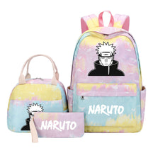 Naruto Student Girl Backpack Lunch Bag Three Piece Set Backpack Set