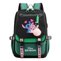 Interstellar Baby Stitch Usb Backpack With Casual Woven Strap Flip Back Backpack