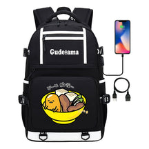 Cartoon Super Cute Lazy Egg Usb Student Backpack For Boys And Girls Backpack Leisure Travel Bag