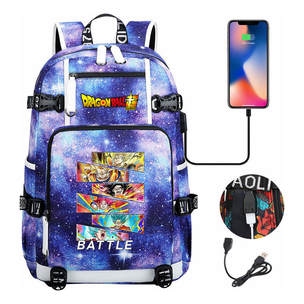 Sun Wukong Usb Large Capacity Youth Student Backpack For Leisure Travel Backpack