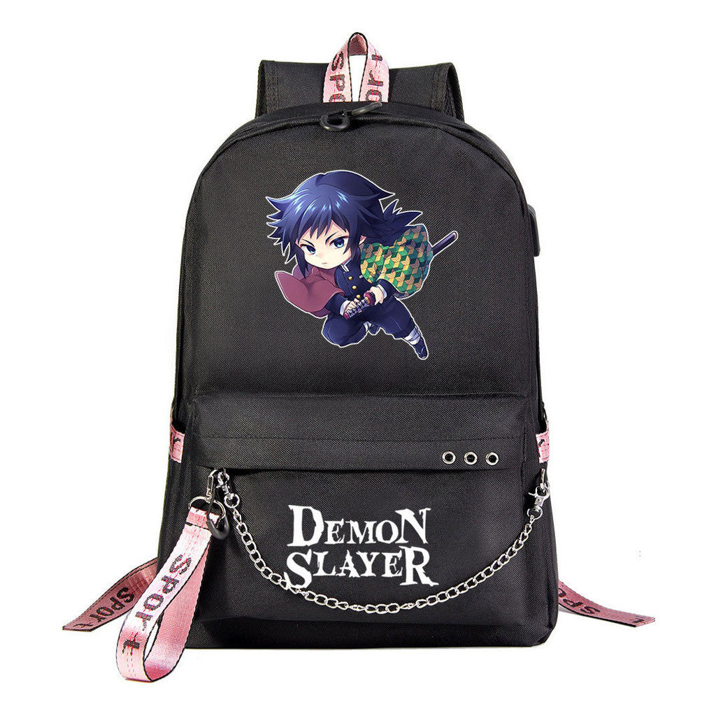 Cartoon Ribbon Youth Student School Bag Men's And Women's Leisure Travel Backpack