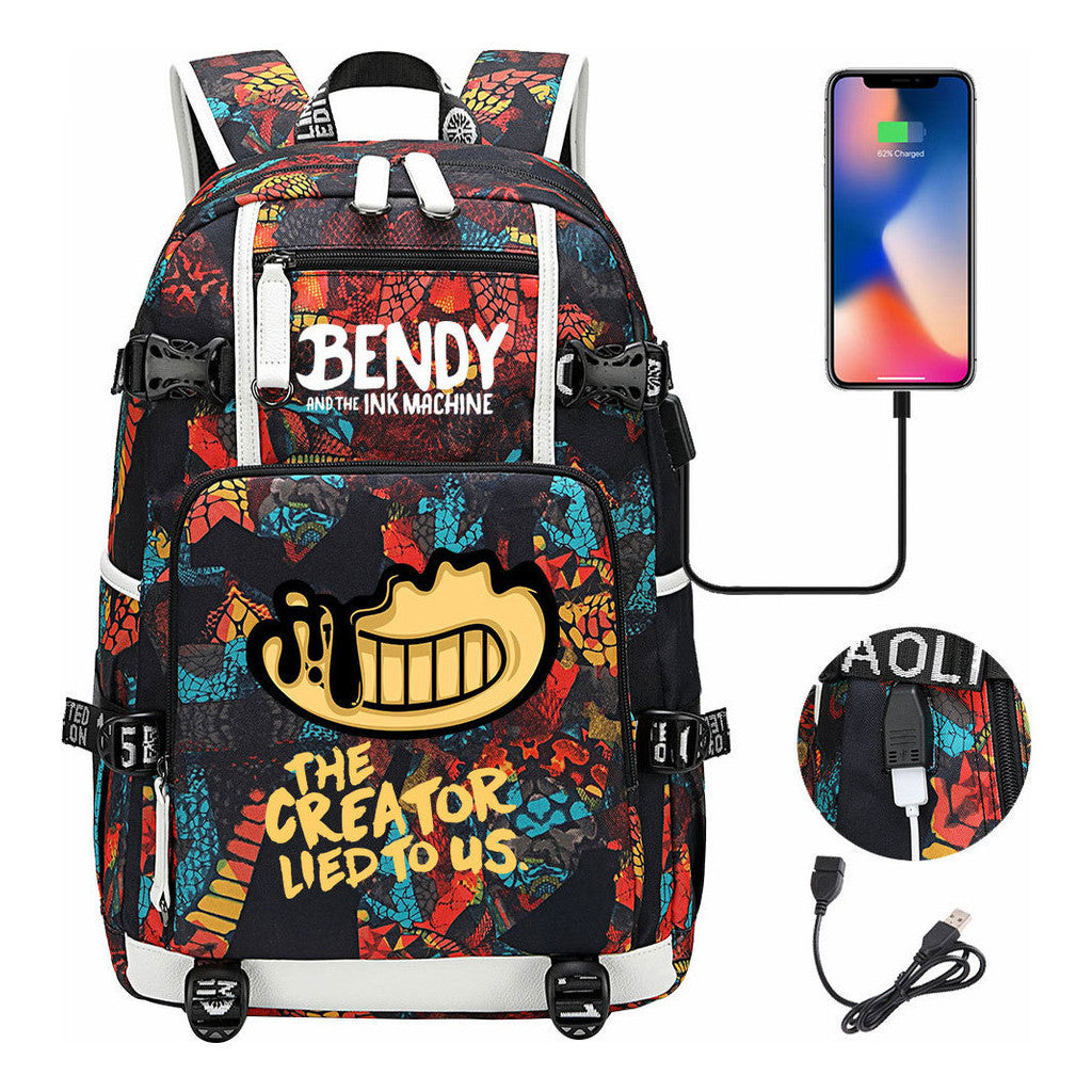 Usb Youth Student Backpack Travel Backpack